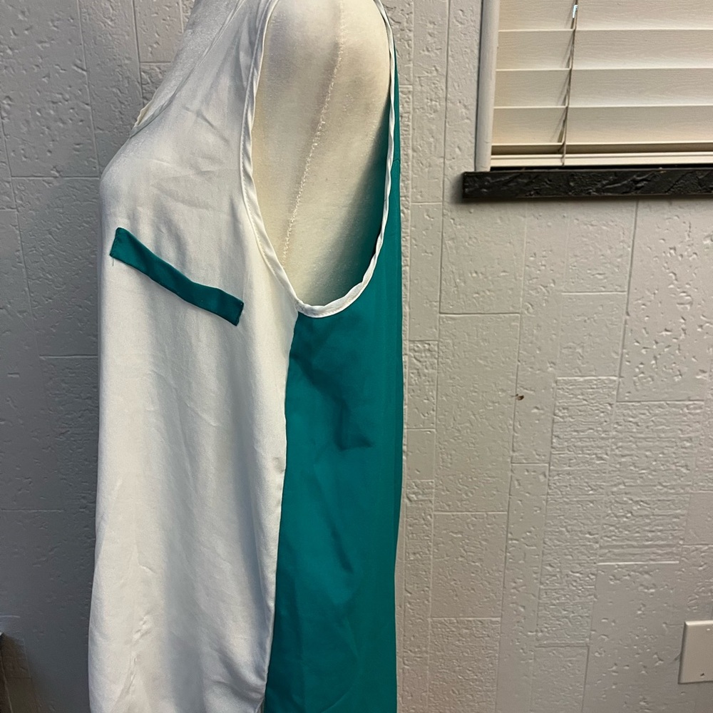 Lightweight sheer sleeveless top